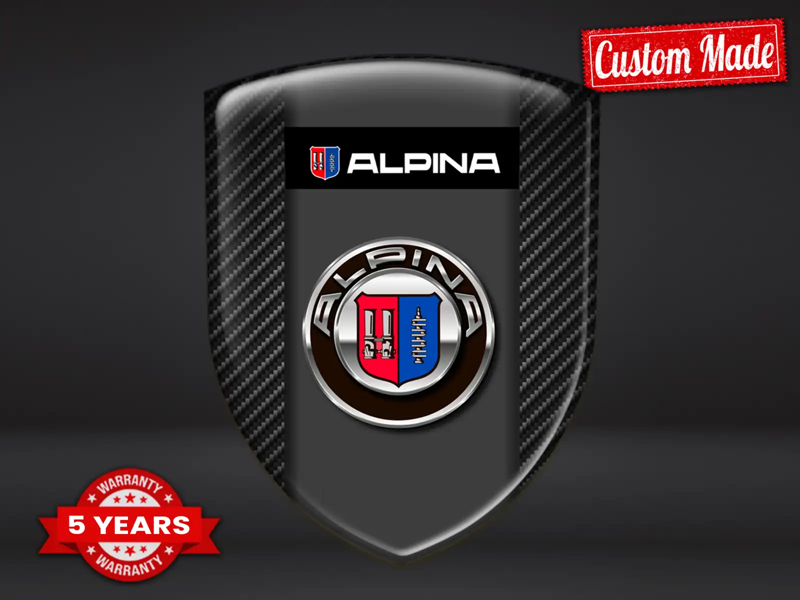 Alpina Autoembleme Hochwertig Anpassbar Design